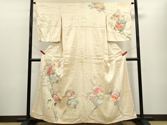 平和屋着物■訪問着 手描き 枝花文 やまと謹製 正絹 逸品 CABF2943ze