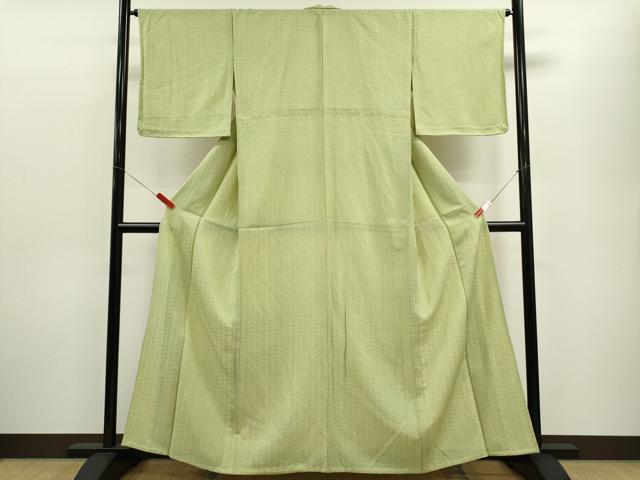 平和屋着物▽江戸小紋 単衣 花菱文 松地紋 正絹 逸品 未使用 CABF2988ze