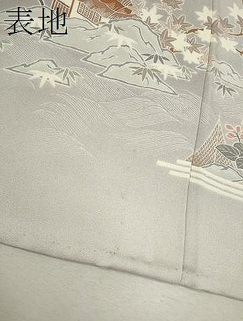 平和屋着物▽豪華色留袖 単衣 松竹梅御所車文 正絹 逸品 CABF3009ze