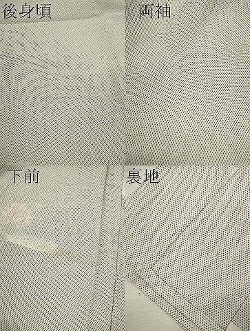 平和屋着物▽本塩沢 単衣 エ霞花文 正絹 逸品 CABF3024ze