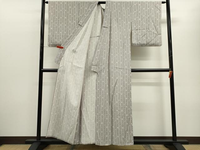 平和屋着物▽上質な小紋 単衣 琉球絣間道 正絹 逸品 CABF3045ze