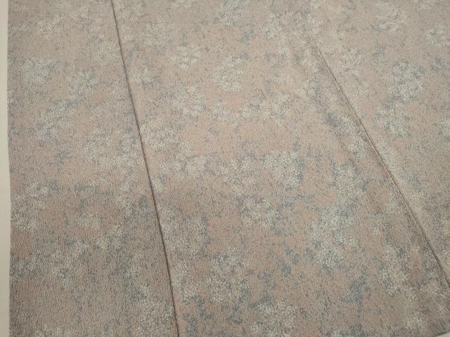 平和屋着物▽上質な小紋 単衣 樹林文 鬼しぼ縮緬 正絹 逸品 CABF3059ze