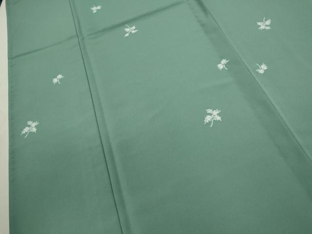 平和屋着物▽小紋 単衣 舞葉文 洗える着物 CABF3088ze