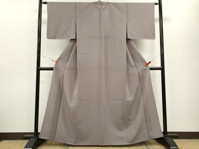 平和屋着物▽色無地 単衣 枯野色 洗える着物 未使用 CABF3105ze