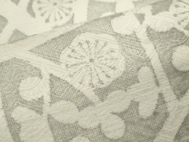平和屋着物▽上質な小紋 単衣 枝花文 正絹 逸品 CABF3150ze