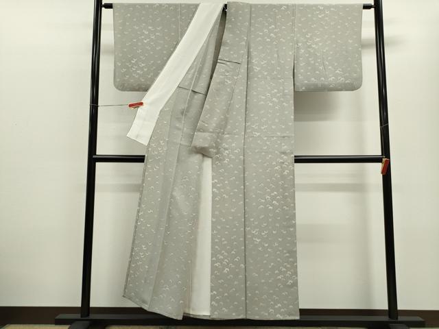 平和屋着物▽上質な小紋 単衣 万寿菊 正絹 逸品 CABF3163ze