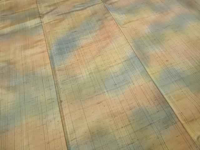 平和屋着物●上質な紬 霞文 正絹 逸品 CABF3220ut