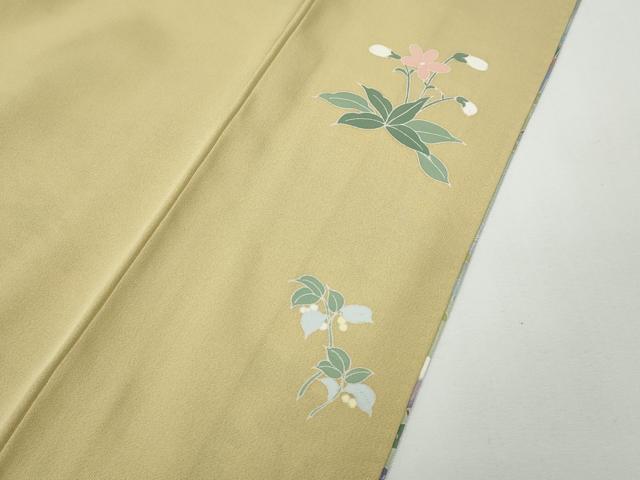 平和屋着物●訪問着 友禅 作家物 風景草花文 暈し染め 正絹 逸品 CABF3254ut
