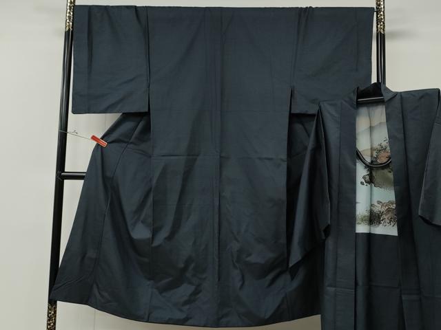 平和屋着物●男性 本場大島紬 アンサンブル 100亀甲 総詰め 正絹 逸品 CABF3259ut