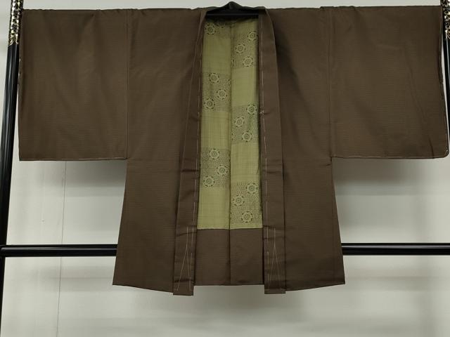 平和屋着物●男性 お召 アンサンブル 長襦袢セット 100亀甲 洗える着物 CABF3260ut