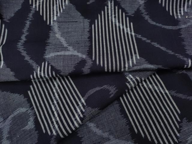平和屋着物●久留米絣 単衣 亀甲蔦文 綿 逸品 CABF3273ut