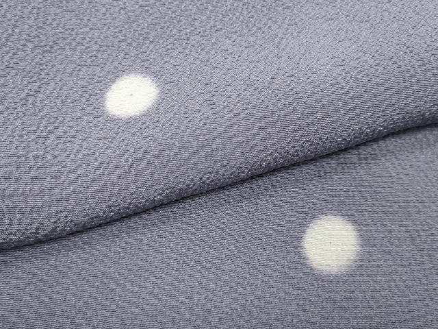 平和屋着物●上質な小紋 丸文 蛍暈し ロング丈 正絹 逸品 CABF3314ut