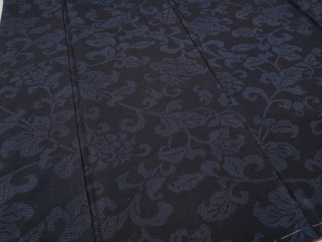 平和屋着物●結城紬 枝花文 正絹 逸品 未使用 CABF3318ut