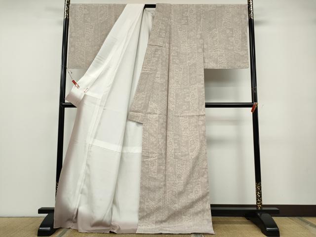 平和屋着物●本塩沢 吉祥花文 ロング丈 正絹 逸品 CABF3342ut
