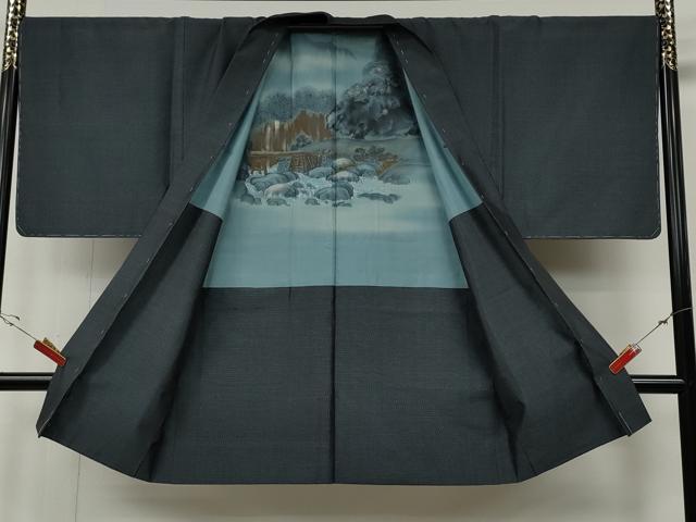 平和屋着物●男性 本場大島紬 アンサンブル 亀甲柄 正絹 逸品 未使用 CABF3353ut