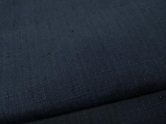 平和屋着物●男性 紬 アンサンブル 濃藍色 正絹 逸品 未使用 CABF3355ut
