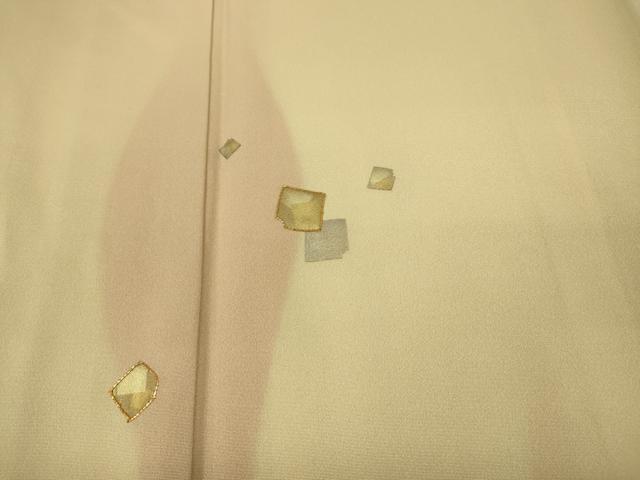 平和屋着物●訪問着 駒刺繍 破れ色紙立涌文 金銀彩 大丸扱い 正絹 逸品 未使用 CABF3356ut