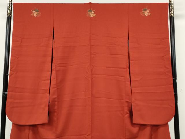 平和屋着物●こむさでもーど・COMME CA DU MODE 振袖 霞地紋 紅緋色 洗える着物 CABF3379ut