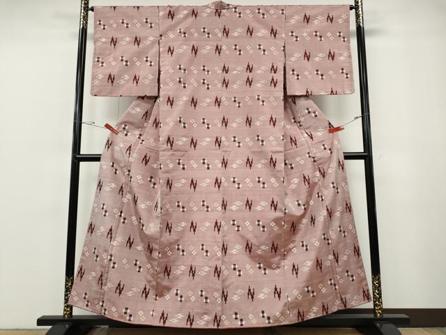 平和屋着物●本場琉球絣 正絹 逸品 未使用 CABF3414ut
