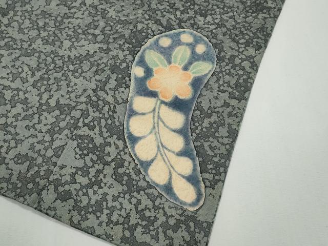 平和屋着物●樋熊哲也 訪問着 辻が花 絞り 手描き ロング丈 正絹 逸品 CABF3421ut