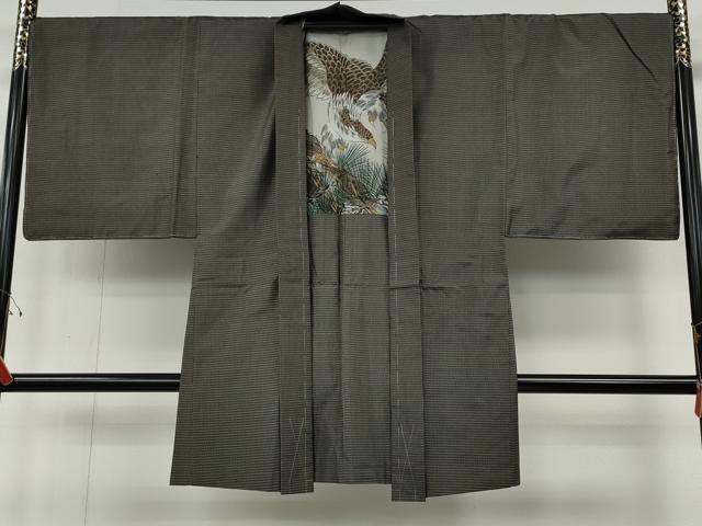 平和屋着物●男性 本場大島紬 アンサンブル 吉祥文 正絹 逸品 未使用 CABF3436ut