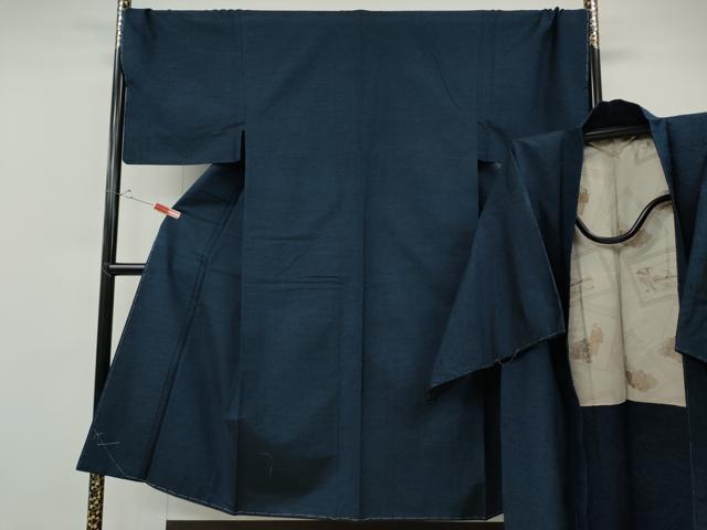 平和屋着物●男性 紬 髭紬 羽織セット 霞文 正絹 逸品 CABF3448ut