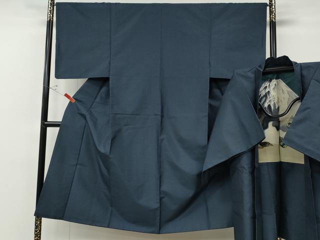 平和屋着物●男性 本場大島紬 アンサンブル 80亀甲 総詰め 正絹 逸品 CABF3449ut