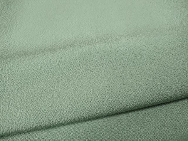 平和屋着物●上質な色無地 霞地紋 錆青磁色 大丸扱い 正絹 逸品 CABF3454ut