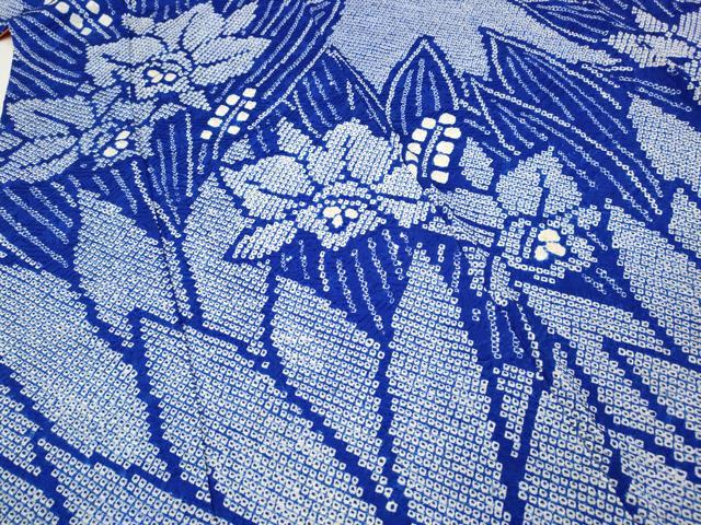 平和屋着物●豪華振袖 総絞り 草花文 正絹 逸品 CABF3468ut