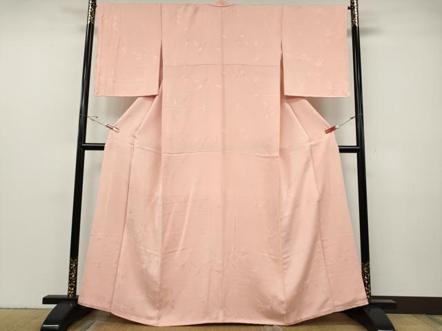 平和屋着物●上質な色無地 枝葉地紋 虹色 正絹 逸品 CABF3481ut