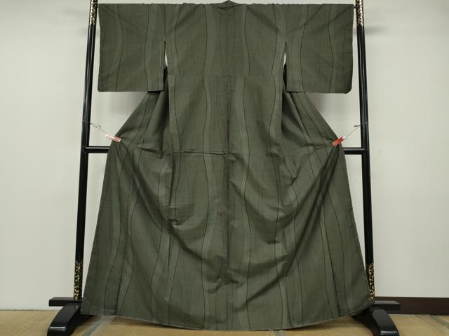 平和屋着物●本場大島紬 9マルキ 立涌文 大丸扱い 正絹 逸品 未使用 CABF3492ut