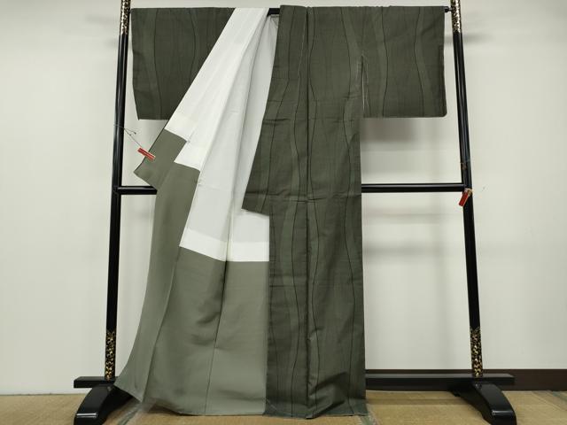平和屋着物●本場大島紬 9マルキ 立涌文 大丸扱い 正絹 逸品 未使用 CABF3492ut