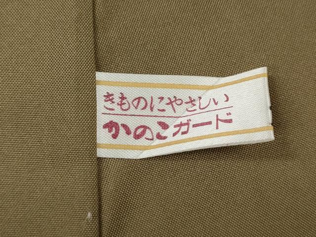 平和屋着物●上質な紬 染織工房きはだや 唐織 縞 反端付き 正絹 逸品 CABF3495ut