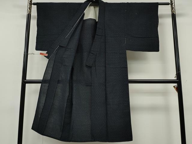 平和屋着物●男性 久留米絣 単衣 立涌文 綿 逸品 CABF3507ut