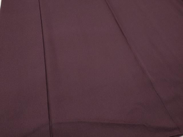 平和屋着物●上質な色無地 霞地紋 似せ紫色 正絹 逸品 CABF3524ut