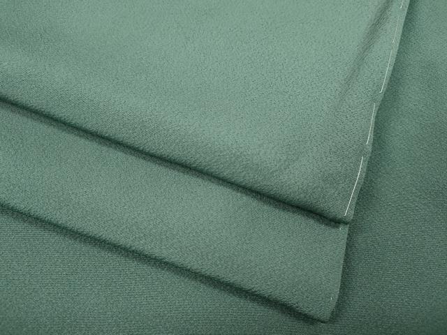 平和屋着物●上質な色無地 千草色 正絹 逸品 未使用 CABF3531ut