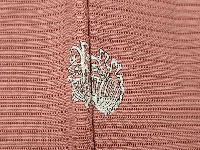 平和屋着物*夏物 色無地 絽 薄紅色 正絹 逸品 CABF3538ut