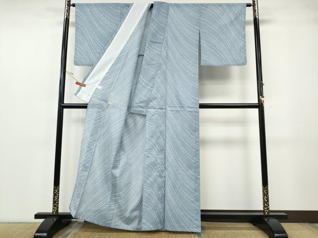 平和屋着物*夏物 小紋 絽 枝蕾 洗える着物 CABF3561ut