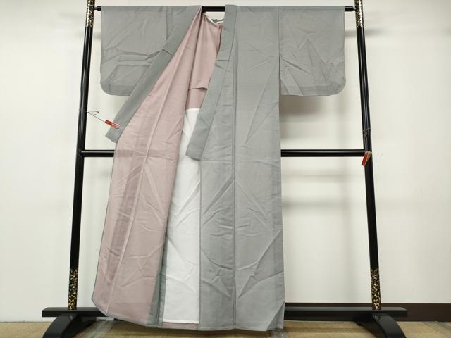 平和屋着物*夏物 色無地 絽 両面染 霞色 洗える着物 CABF3573ut