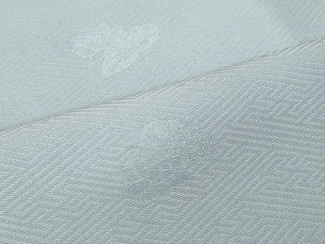 平和屋着物●上質な色無地 舞花地紋 水色 正絹 逸品 CABF3582ut