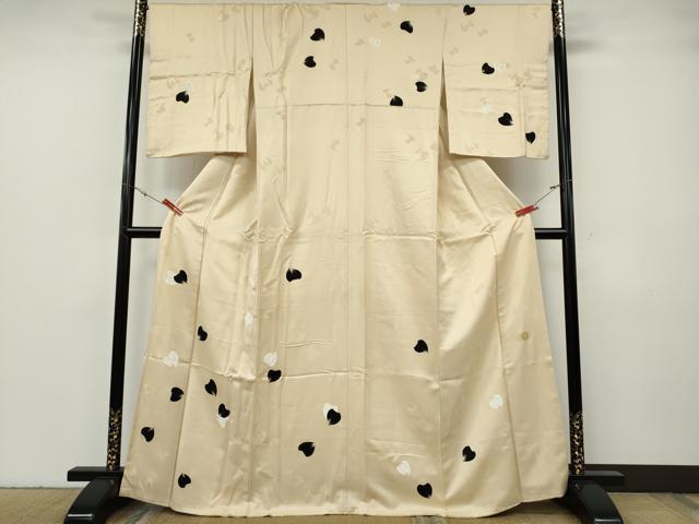 平和屋着物●ジャパンオートクチュール 渡辺雪三郎 訪問着 手描き 舞花びら やまと誂製 正絹 逸品 CABF3588ut