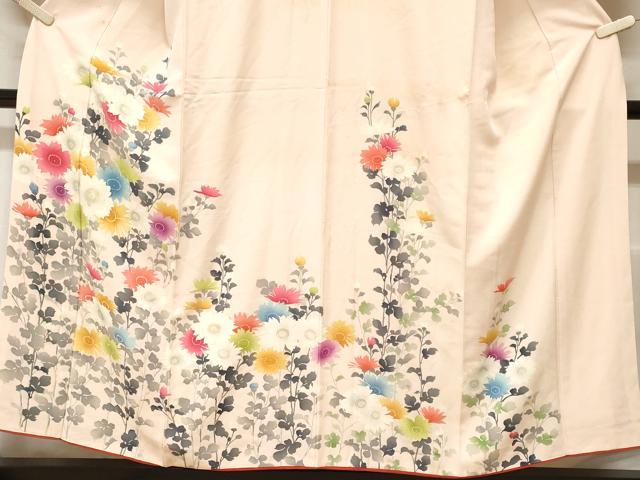 平和屋着物■訪問着 枝花文 金彩 正絹 逸品 CABF3607ev