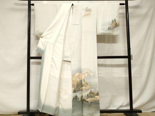 平和屋着物■訪問着 遠山風景文 暈し染め 正絹 逸品 CABF3611ev