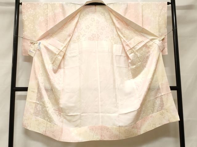 平和屋着物■長襦袢 無双仕立て 花唐草文 暈し染め やまと誂製 正絹 逸品 CABF3616ev