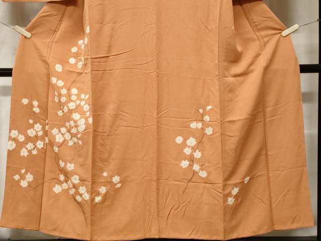 平和屋着物■訪問着 御召縮緬 絞り 枝楓文 金糸 正絹 逸品 CABF3630ev
