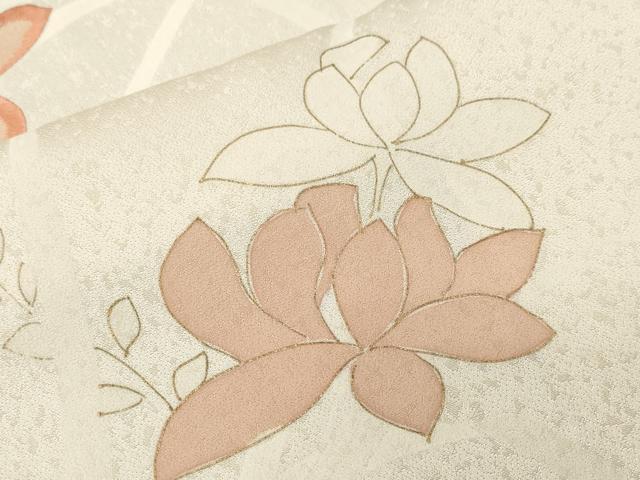 平和屋着物■訪問着 刺繍 草花文 金彩 正絹 逸品 CABF3639ev