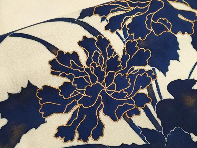 平和屋着物■豪華色留袖 駒刺繍 草花文 暈し染め 金彩 正絹 逸品 CABF3682ev