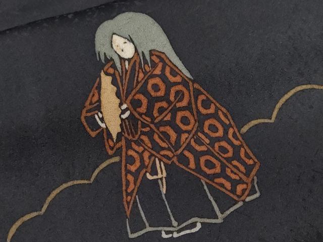 平和屋着物■訪問着 能 流水松葉文 金彩 正絹 逸品 CABF3686ev