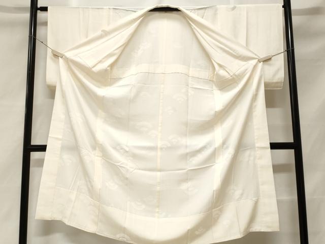 平和屋着物■長襦袢 無双仕立て 青海波文 金彩 正絹 逸品 CABF3703ev
