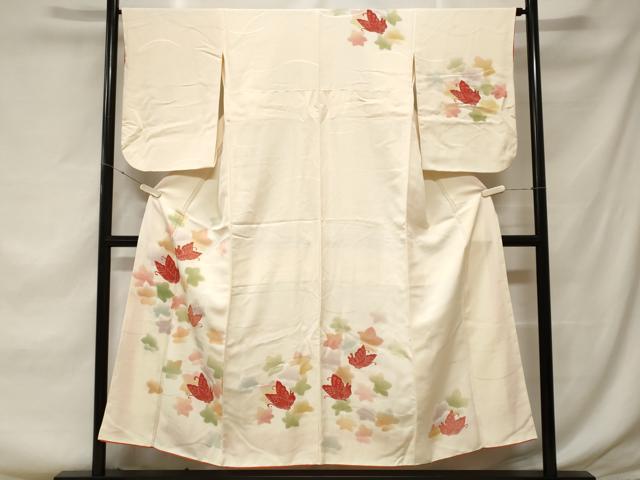 平和屋着物■訪問着 駒刺繍 芝草花蝶文 暈し染め 金彩 正絹 逸品 CABF3737ev